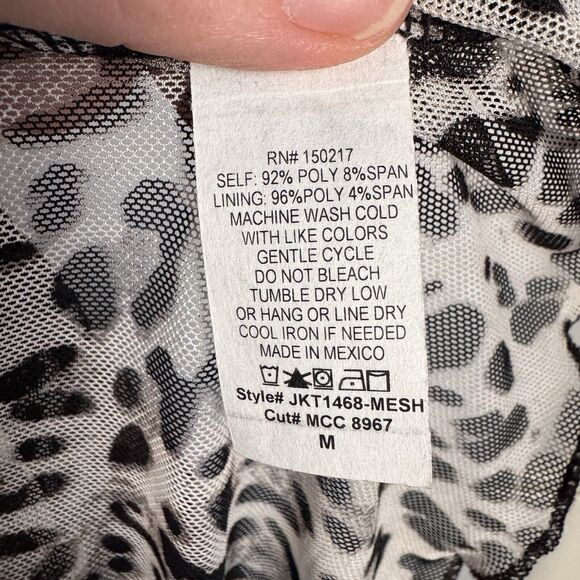 Vibe Women medium Camisole Baby Doll Mesh Lace Retro Y2K Style Leopard Print - Picture 4 of 5